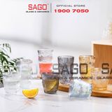  Deli KB047-1 - Ly Thủy Tinh Deli Soda Lime Rock Glass 260ml | Thủy Tinh Cao Cấp 