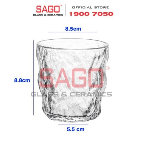  Deli KB047-1 - Ly Thủy Tinh Deli Soda Lime Rock Glass 260ml | Thủy Tinh Cao Cấp 