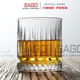  INS DM327.2 - Ly Thủy Tinh INS Diamonds Elisa Rock Glass 270ml | Thủy Tinh Cao Cấp 