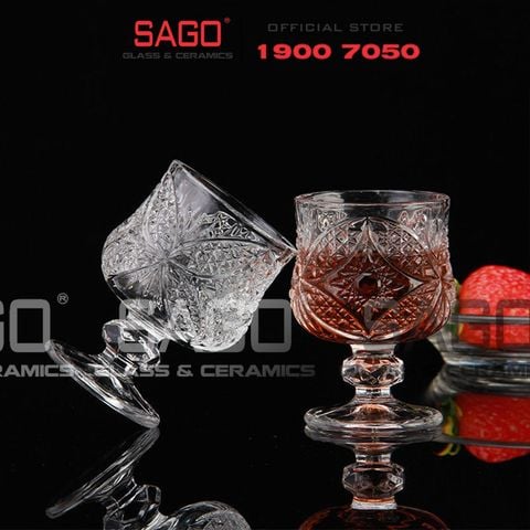  Deli DSKB161-1A - Ly thủy Tinh Có Chân Deli Vintage Liqueur Glass 40ml | Thủy Tinh Cao Cấp 