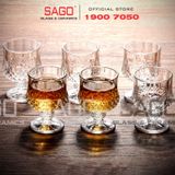  Deli DSKB161-1A - Ly thủy Tinh Có Chân Deli Vintage Liqueur Glass 40ml | Thủy Tinh Cao Cấp 