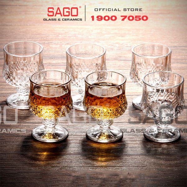  Deli DSKB161-1A - Ly thủy Tinh Có Chân Deli Vintage Liqueur Glass 40ml | Thủy Tinh Cao Cấp 