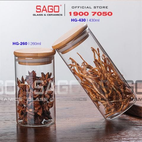  Hũ Thủy Tinh nắp Gỗ Tre cao Cấp | Tùy Chọn Dung Tích 
