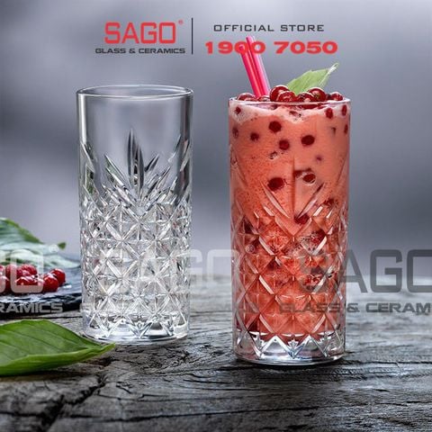  Pasabahce 520205 - Ly Thủy Tinh Pasabahce Timeless Long Drink 365ml | Nhập Khẩu Thổ Nhĩ Kỳ 