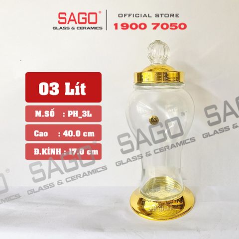  PH 3.0 - Bình Sâm Phú Hòa 3.0 Lít | Bình Sâm Cao Cấp Việt Nam 