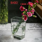  LIBBEY 5880 - Bình Hoa Thủy Tinh Libbey Pinched Bud Vase | Nhập Khẩu USA 