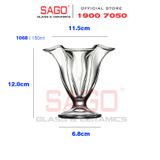  Pasabahce 51068 - Ly Kem Thủy Tinh Pasabahce Canada 150ml | Nhập Khẩu Thổ Nhĩ Kỳ 