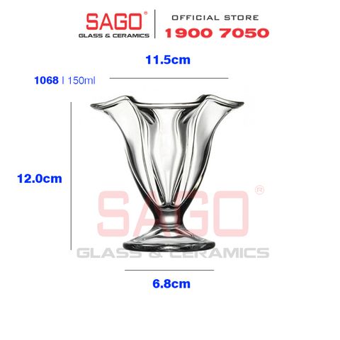  Pasabahce 51068 - Ly Kem Thủy Tinh Pasabahce Canada 150ml | Nhập Khẩu Thổ Nhĩ Kỳ 