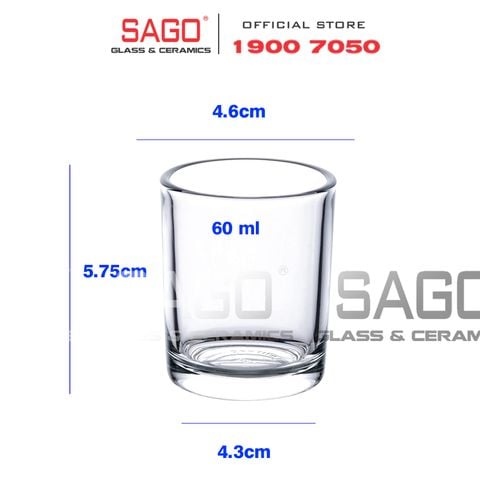  Union 323 - Ly Thủy Tinh Union Sanmarino Shot Glass 60ml | Thủy Tinh Cao Cấp Nhập Khẩu Thái Lan 