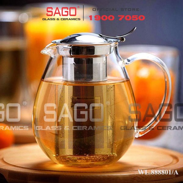  Wilmax England 888801/A - Bình Trà Thủy Tinh Wilmax Thermo Tea Pot 600ml | Thủy Tinh Cao Cấp Chịu Nhiệt 
