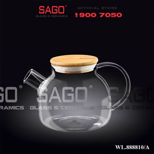  Wilmax England 888810/A - Bình Trà Thủy Tinh Wilmax Thermo Tea Pot 950ml | Thủy Tinh Cao Cấp Chịu Nhiệt 