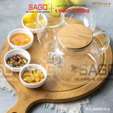  Wilmax England 888810/A - Bình Trà Thủy Tinh Wilmax Thermo Tea Pot 950ml | Thủy Tinh Cao Cấp Chịu Nhiệt 