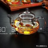  Wilmax England 888812/A - Bình Trà Thủy Tinh Wilmax Thermo Tea Pot 620ml | Thủy Tinh Cao Cấp Chịu Nhiệt 