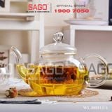  Wilmax England 888813/A - Bình Trà Thủy Tinh Wilmax Thermo Tea Pot 770ml | Thủy Tinh Cao Cấp Chịu Nhiệt 
