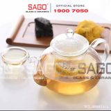  Wilmax England 888814/A - Bình Trà Thủy Tinh Wilmax Thermo Tea Pot 1550ml | Thủy Tinh Cao Cấp Chịu Nhiệt 