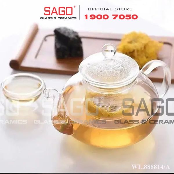  Wilmax England 888814/A - Bình Trà Thủy Tinh Wilmax Thermo Tea Pot 1550ml | Thủy Tinh Cao Cấp Chịu Nhiệt 