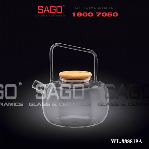  Wilmax England 888819/A - Bình Trà Thủy Tinh Wilmax Thermo Tea Pot 600ml | Thủy Tinh Cao Cấp Chịu Nhiệt 