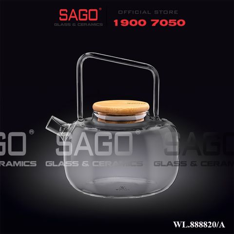  Wilmax England 888820/A - Bình Trà Thủy Tinh Wilmax Thermo Tea Pot 800ml | Thủy Tinh Cao Cấp Chịu Nhiệt 