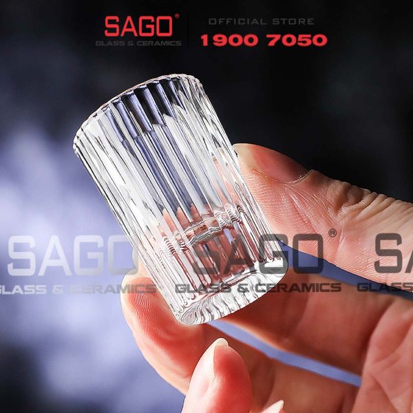  King Dealay JX5024 - Ly Thủy Tinh King Dealay Strip shot glass 15ml | Thủy tinh Cao Cấp 