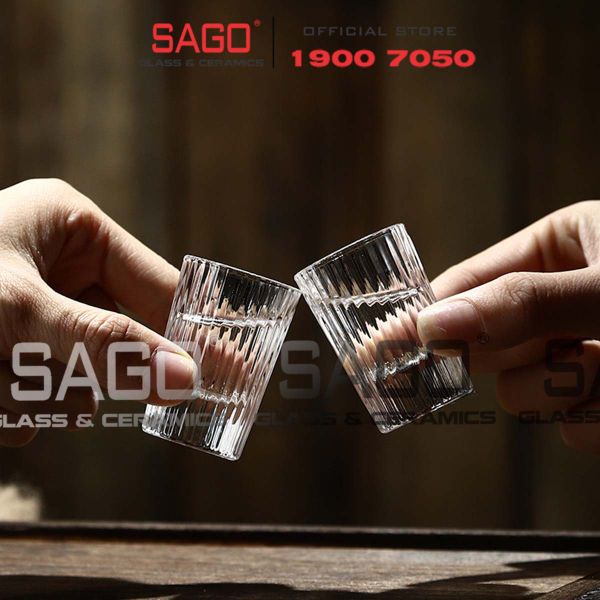  King Dealay JX5024 - Ly Thủy Tinh King Dealay Strip shot glass 15ml | Thủy tinh Cao Cấp 