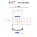  King Dealay JX.YLG - Ly Thủy Tinh King Dealay Can Glass 486ml | Thủy tinh Cao Cấp 