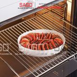  Luminarc P4021 - Khay Nướng Thủy Tinh Luminarc Smart Cuisine Trianon Tròn 26cm | Thủy Tinh Trắng sữa Cao cấp , Nhập Khẩu Pháp 
