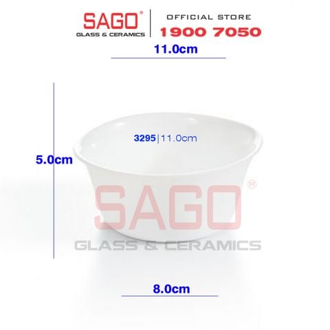  Luminarc N3295 - Khay Nướng Thủy Tinh Luminarc Smart Cuisine Tròn 11cm | Thủy Tinh Trắng sữa Cao cấp , Nhập Khẩu Pháp 