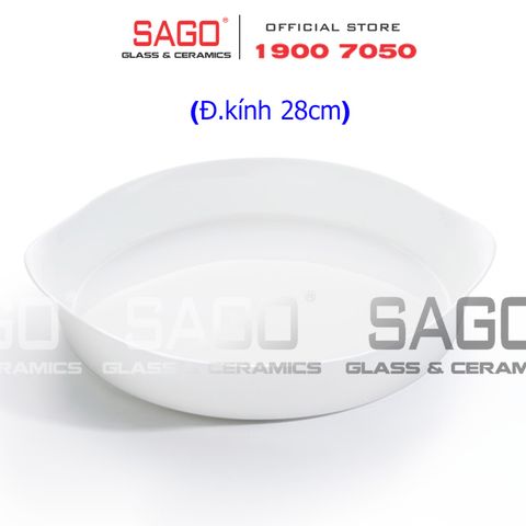  Luminarc N3165 - Khay Nướng Thủy Tinh Luminarc Smart Cuisine 28cm | Thủy Tinh Trắng Sữa Cao Cấp ,Nhập Khẩu Pháp 