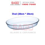  Luminarc J1338 - Khay Nướng Luminarc Oval ( 30cm*20cm ) | Thủy Tinh Chịu Nhiệt Cao Cấp , Nhập Khẩu Pháp 