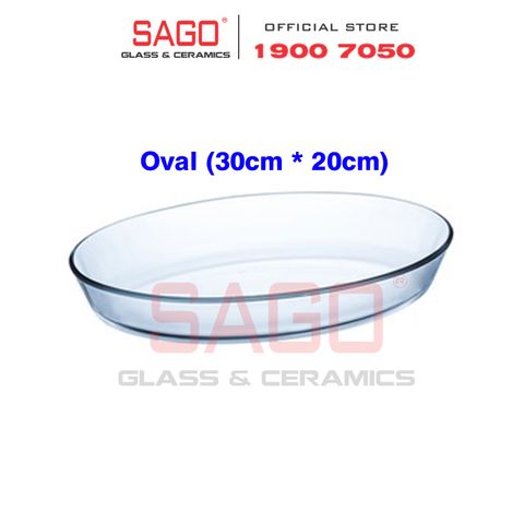  Luminarc J1338 - Khay Nướng Luminarc Oval ( 30cm*20cm ) | Thủy Tinh Chịu Nhiệt Cao Cấp , Nhập Khẩu Pháp 
