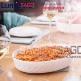  Luminarc P4637 - Khay Nướng Thủy Tinh Luminarc Smart Cuisine Trianon Oval ( 36cm*29cm ) | Thủy Tinh Trắng sữa Cao cấp , Nhập Khẩu Pháp 