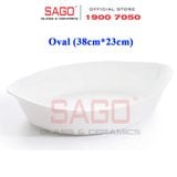  Luminarc N3486 - Khay Nướng Thủy Tinh Luminarc Smart Cuisine Oval (38cm * 23cm) | Thủy Tinh Trắng Sữa Cao Cấp , Nhập Khẩu Pháp 