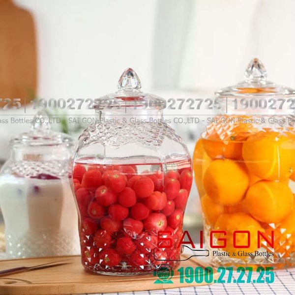  BKC 8833-8L- Bình Thủy Tinh Kim Cương 8.0 Lít | Tùy Chọn Có hoặc không vòi 