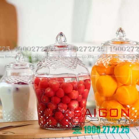  BKC 8833-8L- Bình Thủy Tinh Kim Cương 8.0 Lít | Tùy Chọn Có hoặc không vòi 