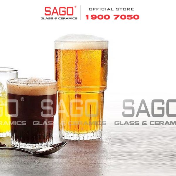  DURALEX D1063A - Ly Thủy Tinh Cường Lực Duralex Empilable Hight Ball Glass 340ml | Nhập Khẩu Pháp 