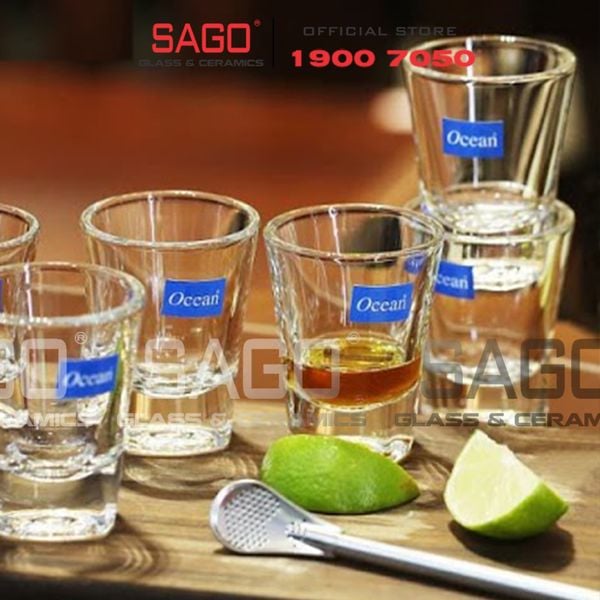  Ocean P00110 - Ly Thủy Tinh Ocean Solo Shot 60ml | Nhập Khẩu Thái Lan 