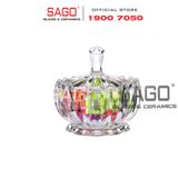  DELI TG1080 - Thố Mứt Thủy Tinh , Hũ Kẹo Thủy Tinh Deli Candy Jar Glass | Thủy Tinh Cao Cấp 