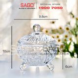 DELI TG2804 - Thố Mứt Thủy Tinh , Hũ Kẹo Thủy Tinh Deli Candy Jar Glass | Thủy Tinh Cao Cấp 