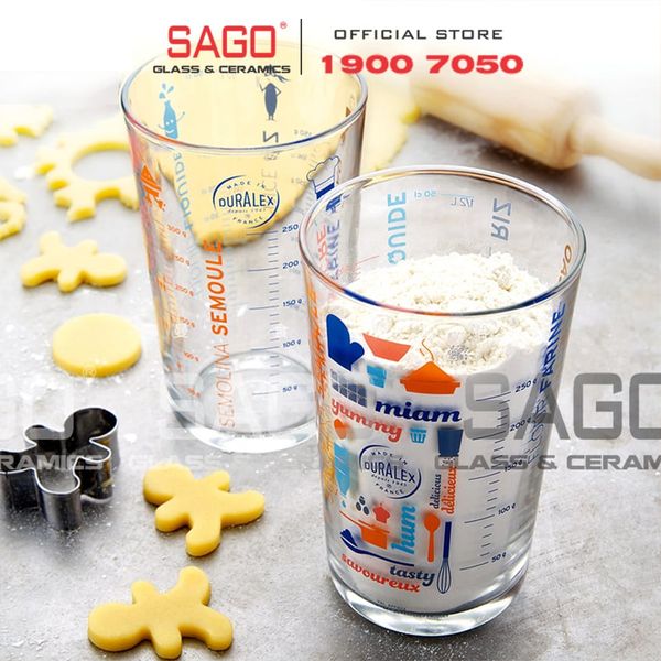  DURALEX D5004A - Ly Thủy Tinh Cường Lực Chia Vạch Duralex Precisio Clear Glass 560ml | Nhập Khẩu Pháp 