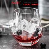  Deli ES5163-2 - Ly Thủy Tinh Deli Hexagon Whisky Rock 320ml | Thủy Tinh Cao Cấp 