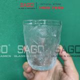  DELI DSKB164-1- Ly Thủy Tinh Deli Summer Forest Rock Glass 300ml | Thủy Tinh Cao Cấp 