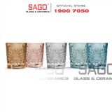  LIBBEY 922295 - Thủy Tinh Cao Cấp Libbey HOBSTAR Color D.O.F Coral Pink  355ml | Nhập Khẩu E.U 