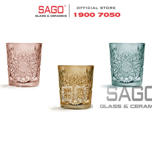  LIBBEY 922295 - Thủy Tinh Cao Cấp Libbey HOBSTAR Color D.O.F Coral Pink  355ml | Nhập Khẩu E.U 