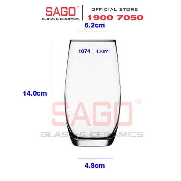  LIBBEY 1074 - Ly Thủy Tinh Libbey L'espirit du vin Hi Ball 420ml | Thủy Tinh Cao Cấp 