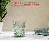  LIBBEY 922288 - Ly Thủy Tinh Cao Cấp Libbey HOBSTAR Color D.O.F Ebony Green 355ml | Nhập Khẩu E.U 