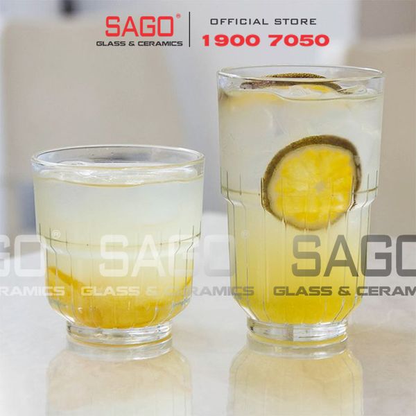  LIBBEY 16077 - Ly Thủy Tinh Libbey LINQ White Rock 266ml | Thủy Tinh Cường Lực Cao Cấp 