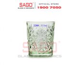  LIBBEY 922288 - Ly Thủy Tinh Cao Cấp Libbey HOBSTAR Color D.O.F Ebony Green 355ml | Nhập Khẩu E.U 