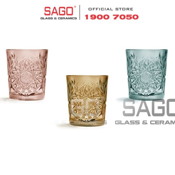  LIBBEY 922318 - Ly Thủy Tinh Cao Cấp Libbey HOBSTAR Color D.O.F Sky Blue 355ml | Nhập Khẩu E.U 