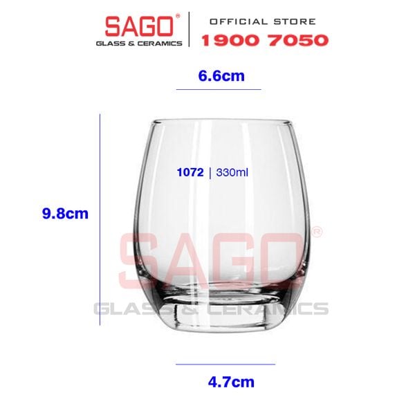  LIBBEY 1072 - Ly Thủy Tinh Libbey L'espirit du vin Rock 330ml | Thủy Tinh Cao Cấp 