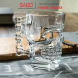  Deli ZB309 - Ly Thủy Tinh Deli Skull Beer Mug 540ml | Thủy Tinh Cao Cấp 